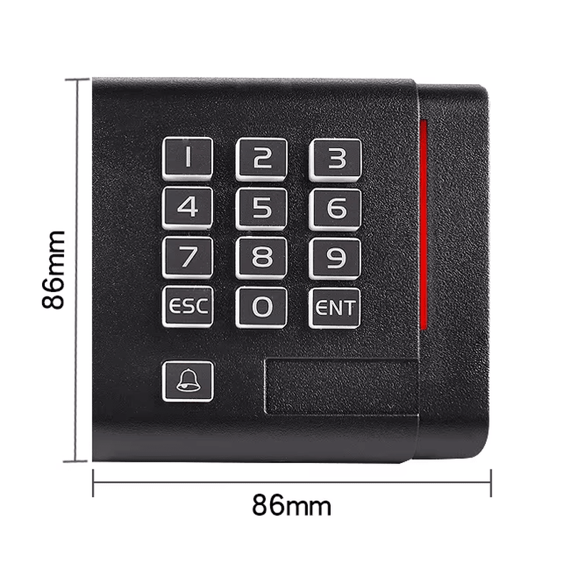 Indicador LED do leitor RFID de dupla frequência com teclado.