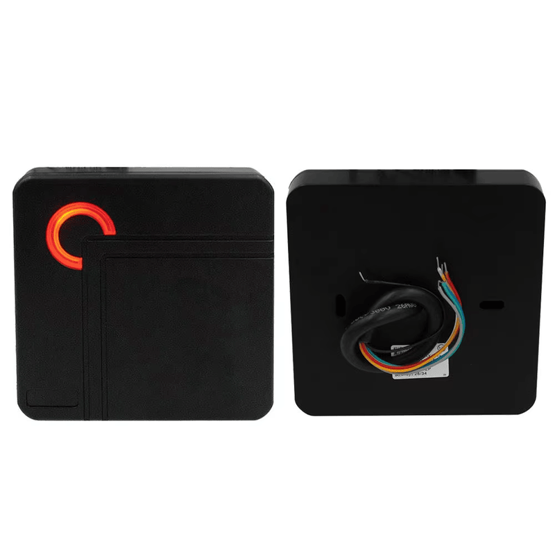 Indicador LED do leitor RFID de proximidade com teclado para controle de entradas.