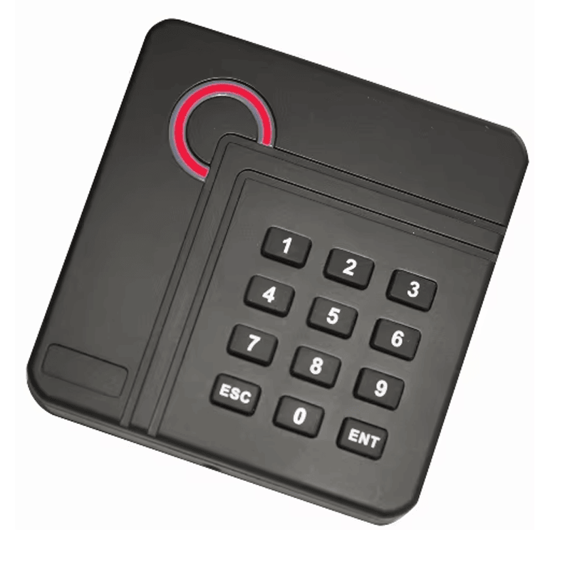 Imagem de Leitor RFID Impermeável para Controle de Acesso com design para montagem em parede para compradores que comparam soluções de Leitores de acesso com teclado.