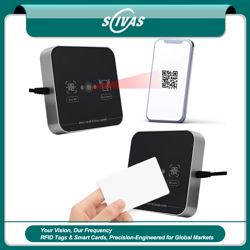 Esta imagem destaca instalação em entrada de porta em Leitor RFID QR Industrial para Controle de Acesso Seguro para aplicações de Leitores de acesso por código QR.