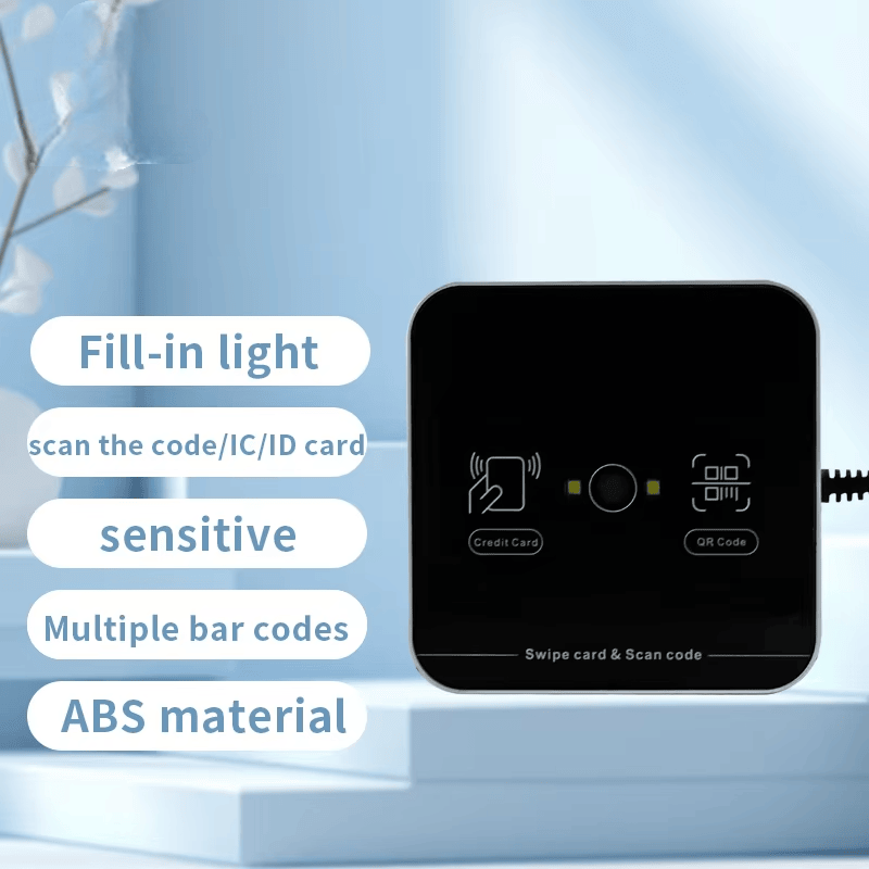 Foto de Leitor RFID QR Industrial para Controle de Acesso Seguro mostrando indicador LED na categoria Leitores de acesso por código QR.