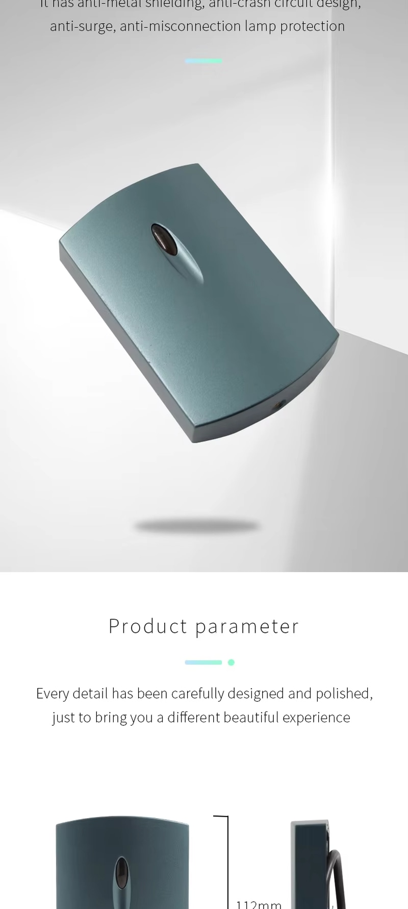 Disposição da antena do leitor RFID externo IP68.