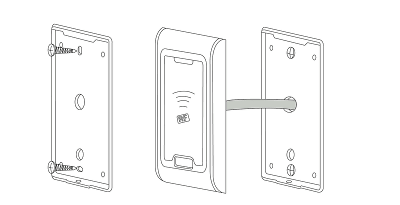 Com proteção IP68, o leitor de acesso RF006 utiliza componentes internos encapsulados para evitar danos causados por água em áreas externas