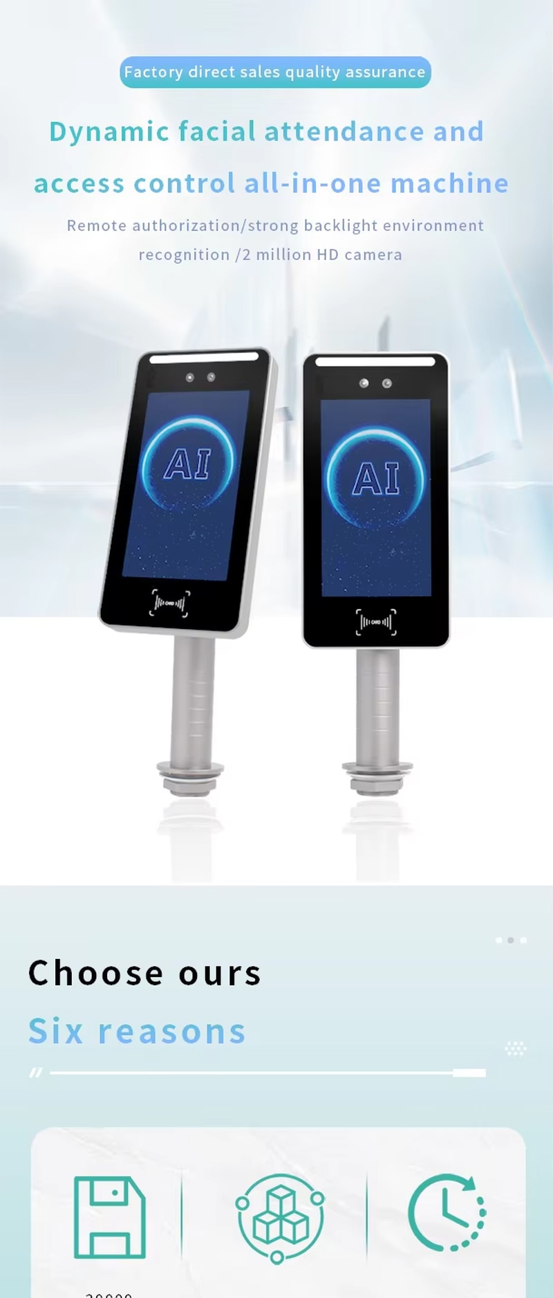 Terminal WiFi de Reconhecimento Facial de Alta Capacidade exibido com sistema de segurança para compradores que comparam soluções de terminais biométricos de controle de acesso.