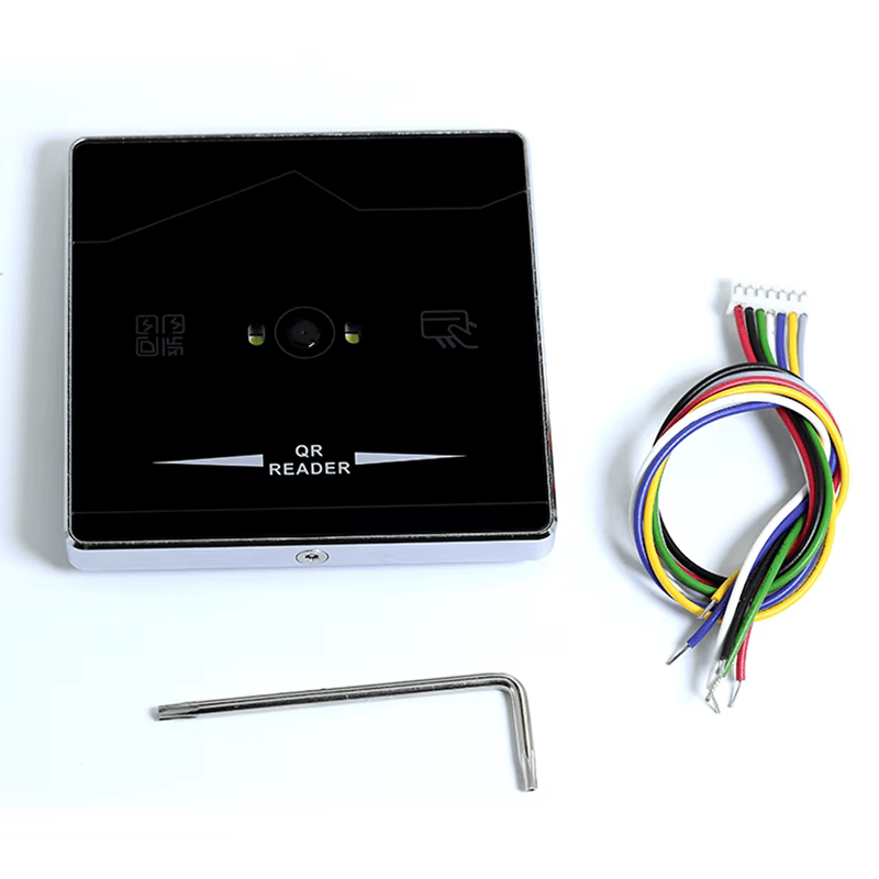 O leitor de controle de acesso Q1 é equipado com luzes azuis de operação e luzes verdes de retorno para fornecer aos usuários uma indicação visual clara do status.