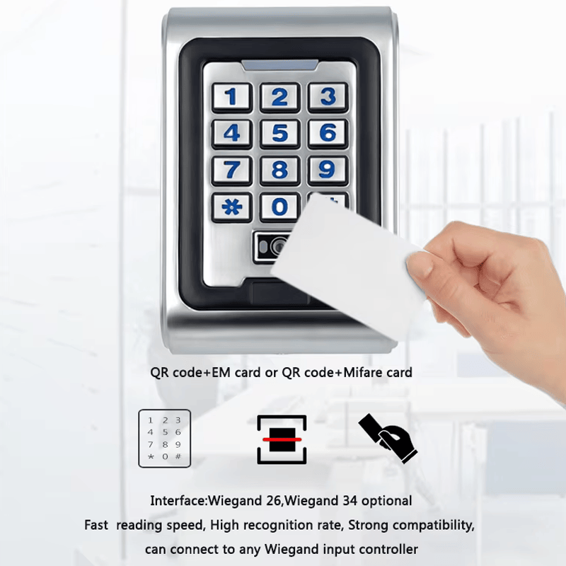 O scanner de códigos QR R30-MF é equipado com luzes azuis de operação e luzes verdes de retorno para fornecer indicação visual clara aos usuários.