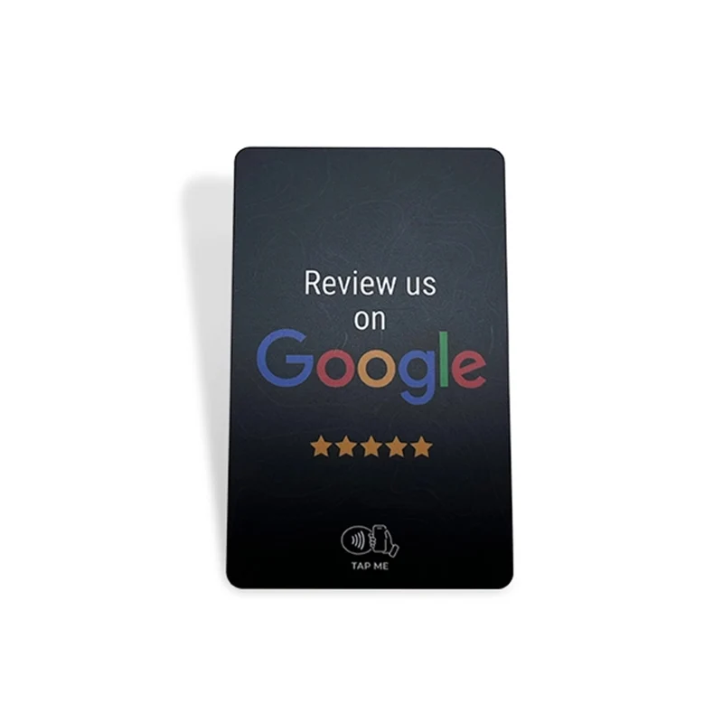 Várias opções de acabamento para cartões de avaliação, incluindo UV localizado, hot stamping e acabamento fosco para uma identidade visual premium.
