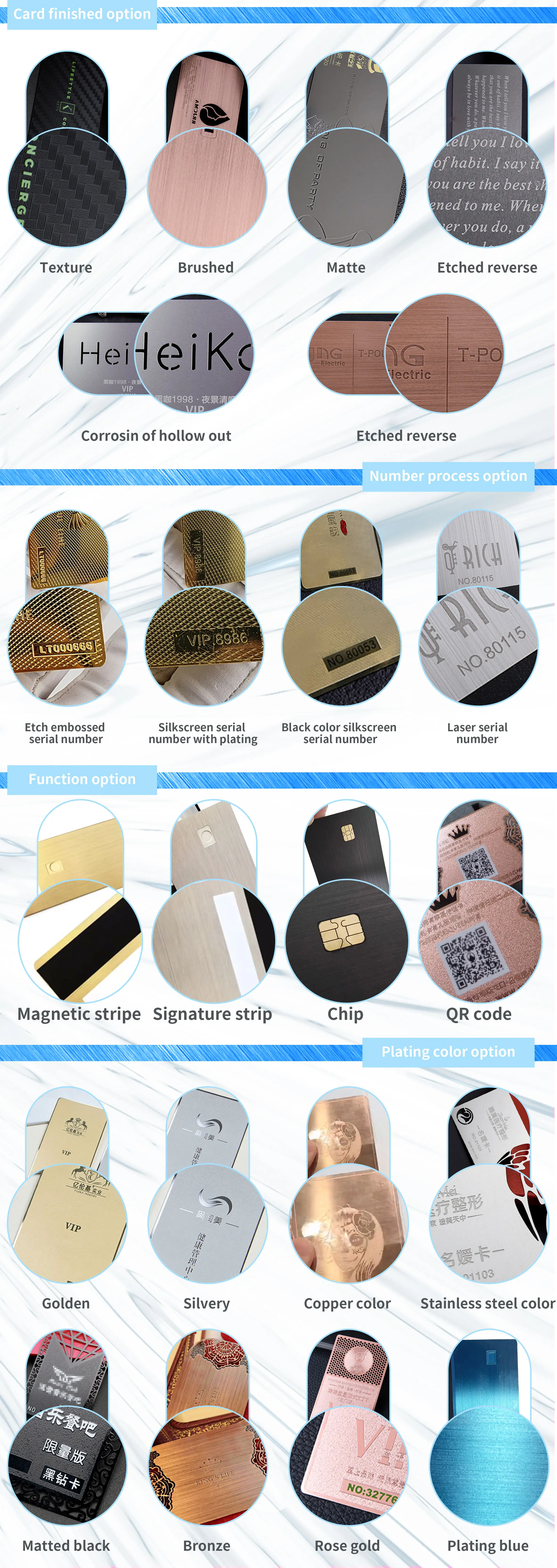Cartões de visita personalizados em metal escovado para marcas, exibidos na seção descritiva com detalhe de identidade visual e layout para aplicações de Cartões de visita metálicos.