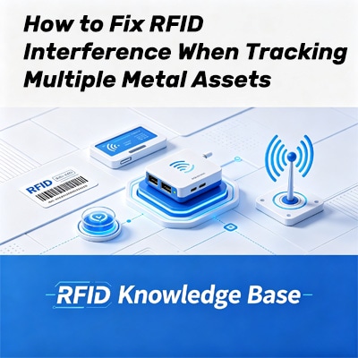 Como corrigir interferências RFID ao rastrear vários ativos metálicos