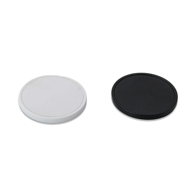 Dimensões detalhadas do produto etiqueta RFID de patrulha ABS25-3 mostrando 25mm de diâmetro e 2.5mm de espessura com orifício de montagem